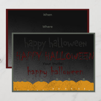 Fröhliches Halloween Einladung