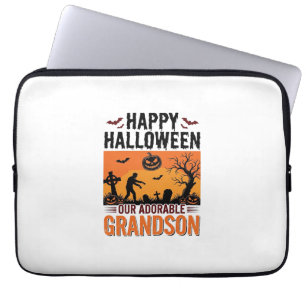 Fröhliches Halloween Enkel Vintage Gruseliges Shir Laptopschutzhülle