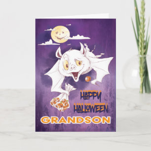 Fröhliches Halloween Enkelsohn Karte