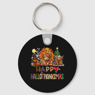 Fröhliches Halloween Erntedankfest Weihnachten Hoc Schlüsselanhänger