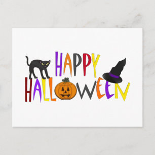 Fröhliches Halloween Feiertagspostkarte