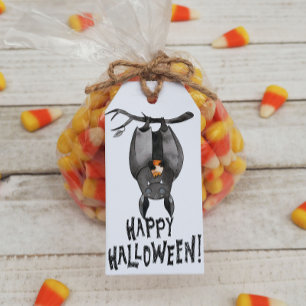 Fröhliches Halloween-Fledermaus-Geschenk-Tag Geschenkanhänger