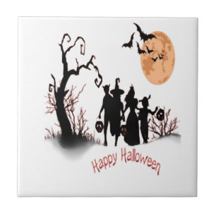 Fröhliches Halloween Fliese