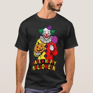 Fröhliches Halloween Freundliches Clown-Design T-Shirt