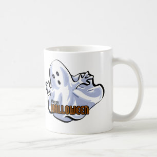 Fröhliches Halloween-Geister-Cartoon Kaffeetasse