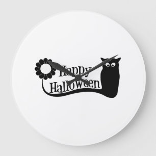 Fröhliches Halloween Große Wanduhr