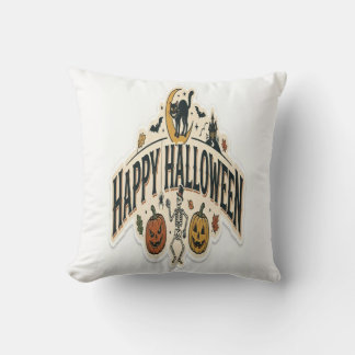 Fröhliches Halloween Gruselig & Lustig Süßer Kürbi Kissen