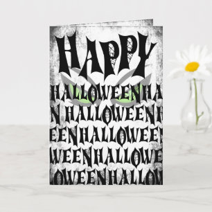 Fröhliches Halloween Gruselige Augen Karte