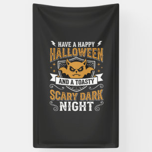 Fröhliches Halloween Gruselige Dunkle Nacht Vektor Banner