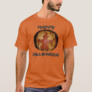 Fröhliches Halloween Herren Basic Dunkles T-Shirt