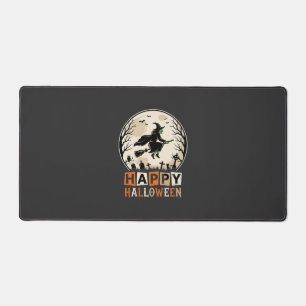 Fröhliches Halloween Hexenmond Friedhofsdesign_1 Schreibtischunterlage