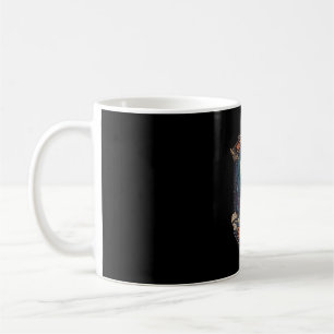 Fröhliches Halloween Hexenschloss Schädel Fett Tri Kaffeetasse