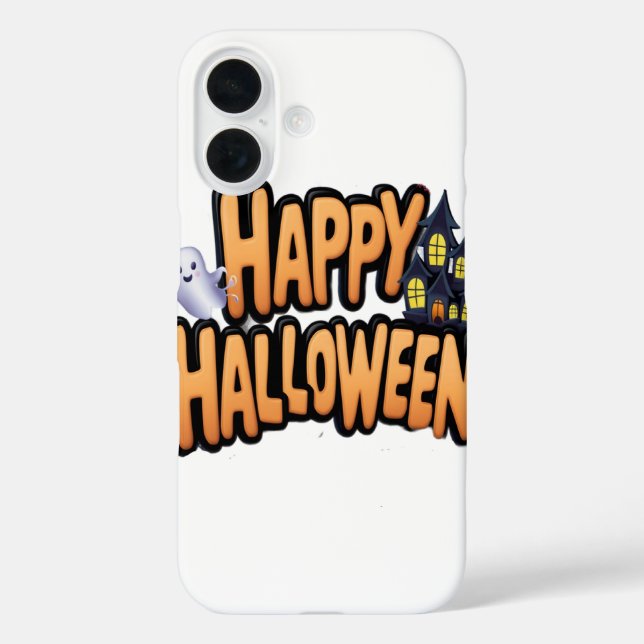 Fröhliches Halloween  iPhone 16 Hülle (Rückseite)