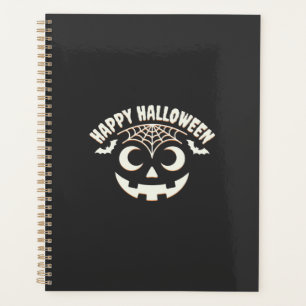 Fröhliches Halloween Jack-O-Lantern-Gesicht Design Planer