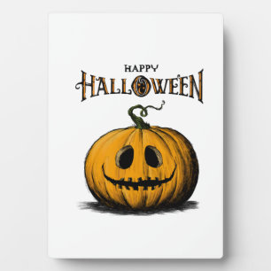 Fröhliches Halloween Jack O'Lantern Erwachsener Or Fotoplatte