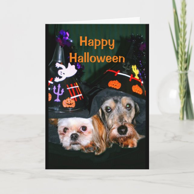 Fröhliches Halloween - keine Angst vor der Rinde! Karte (Vorderseite)