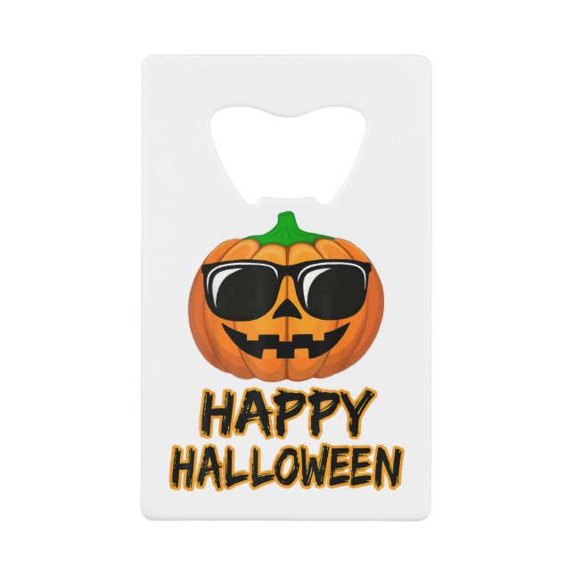Fröhliches Halloween-Kostüm Funny Pumpkin Men Wome Geldbeutel Flaschenöffner (Vorderseite)