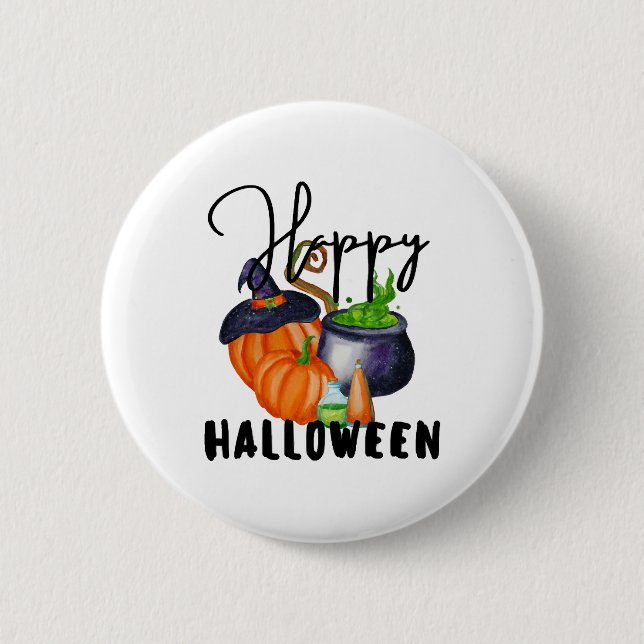 Fröhliches Halloween-Kostüm Halloween-Dekoration Button (Vorderseite)