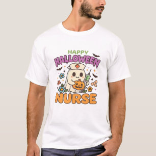 Fröhliches Halloween-Krankenschwester-Shirt Cute T-Shirt