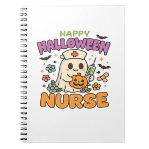 Fröhliches Halloween-Krankenschwester-Shirt � Süße Notizblock