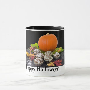 Fröhliches Halloween! Kürbis & Cupcakes Kaffee Tasse