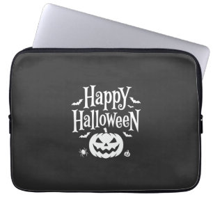 Fröhliches Halloween Kürbis Fledermaus Spinne Desi Laptopschutzhülle