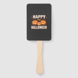 Fröhliches Halloween-Kürbis-Fledermaus-Vektor Fächer