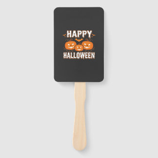 Fröhliches Halloween-Kürbis-Fledermaus-Vektor Fächer