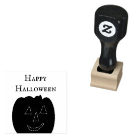 Fröhliches Halloween Kürbis Stempel