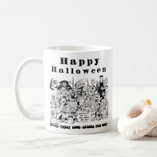 Fröhliches Halloween Lustige Gruselige Unheimliche Kaffeetasse