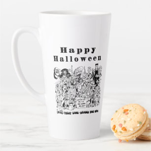 Fröhliches Halloween Lustiger Gruseliger Schaurige Milchtasse