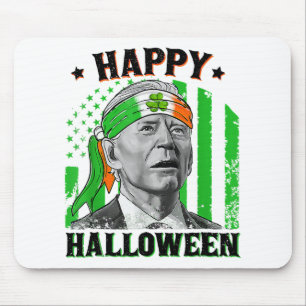 Fröhliches Halloween Lustiger Joe Biden St Patrick Mousepad