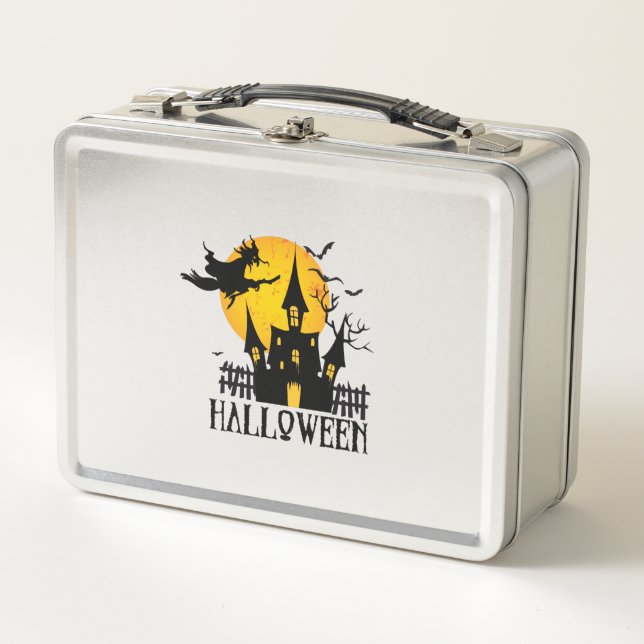 Fröhliches Halloween Metall Brotdose (Vorderseite)
