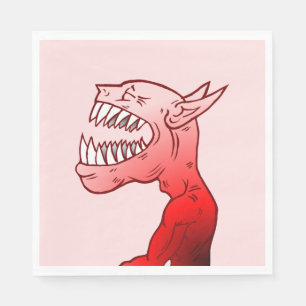 Fröhliches Halloween Monster Serviette
