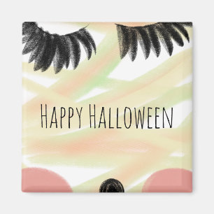 Fröhliches Halloween-Mummy-Doodle handgezeichnet Magnet