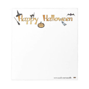 Fröhliches Halloween Notizblock