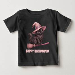 Fröhliches Halloween Pinkoween Vintage Schwarze He Baby T-shirt