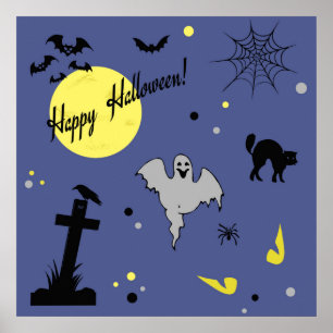 Fröhliches Halloween Poster