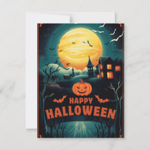 Fröhliches Halloween Postkarte