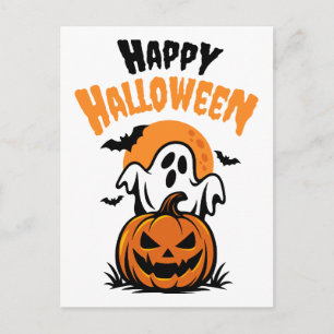 Fröhliches Halloween Postkarte