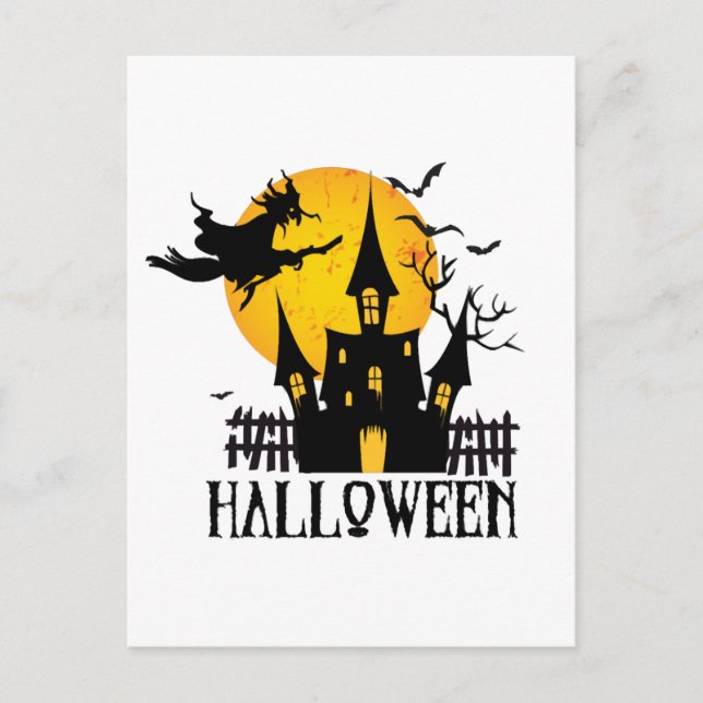 Fröhliches Halloween Postkarte (Vorderseite)