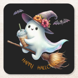 Fröhliches Halloween Rechteckiger Pappuntersetzer