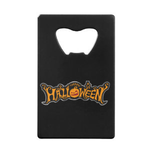 Fröhliches Halloween Ruby Eye Kürbis Silber Rahmen Geldbeutel Flaschenöffner