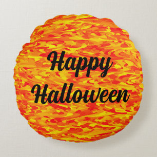 Fröhliches Halloween Rundes Kissen