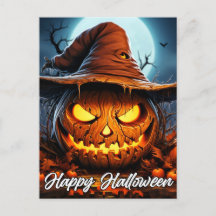 Fröhliches Halloween schreckliches Licht Mad Pumpk