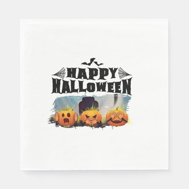 Fröhliches Halloween Serviette (Vorderseite)
