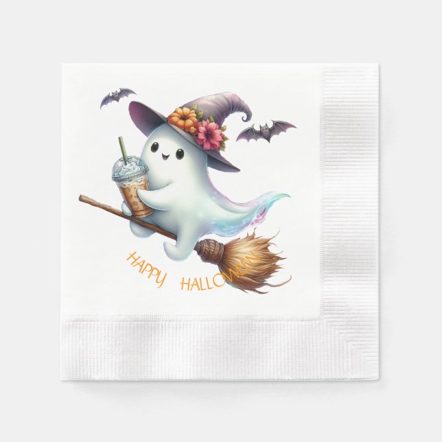 Fröhliches Halloween Serviette (Vorderseite)