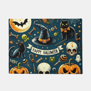 Fröhliches Halloween Spaß & Gruselig Fußmatte