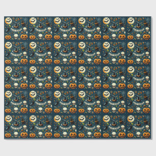 Fröhliches Halloween Spaß & Gruselig Geschenkpapier