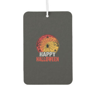 Fröhliches Halloween Spinnennetz Vektordesign Autolufterfrischer